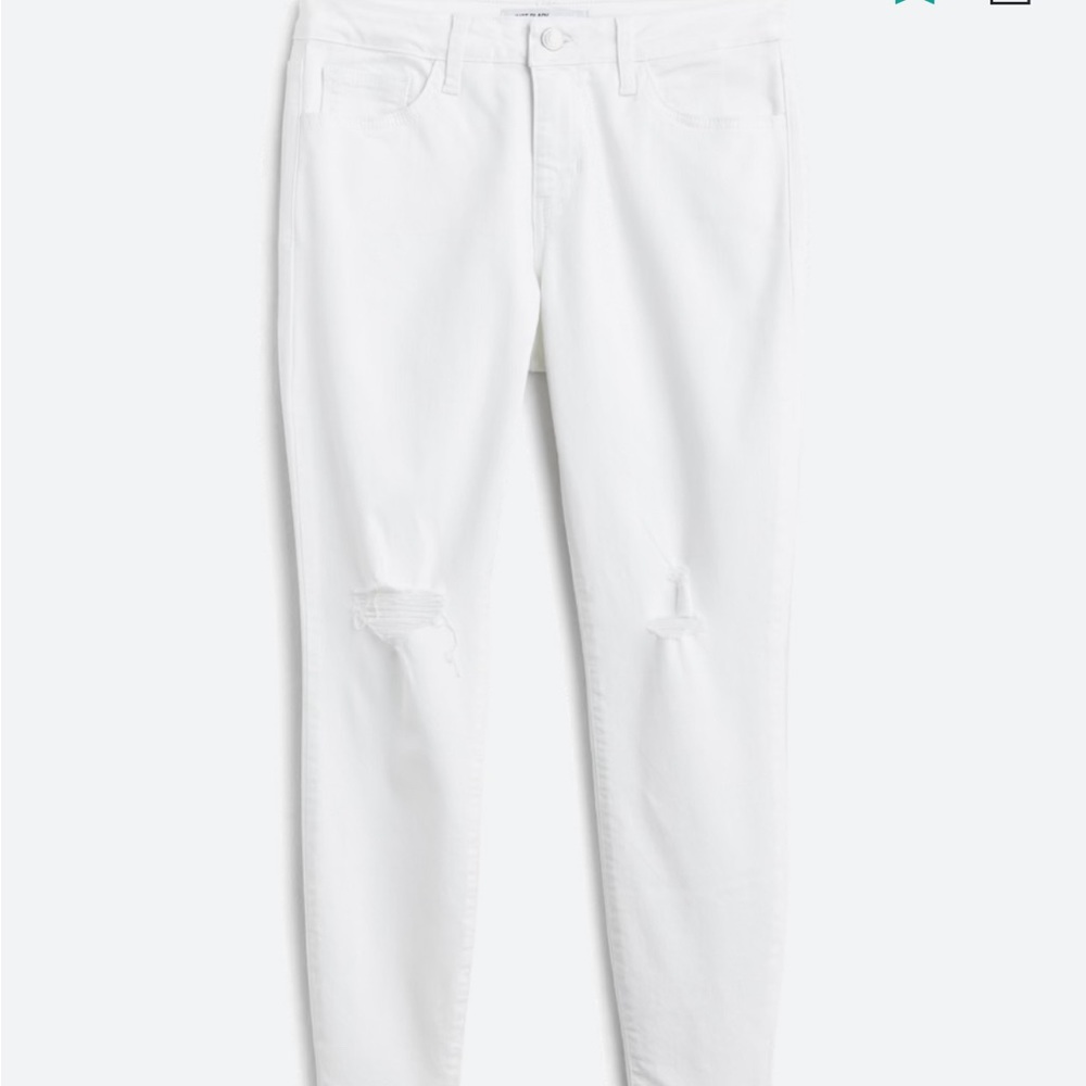Just Black - White Distressed Jeans Size 8 26 Inseam - Never worn